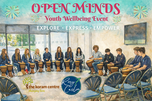 Filming the Open Minds Youth Wellbeing Event in Strabane (Melvin Sports Complex)